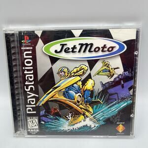 Jet Moto Sony PlayStation 1 PS1 CIB Complete w Manual Tested Working Good Cond